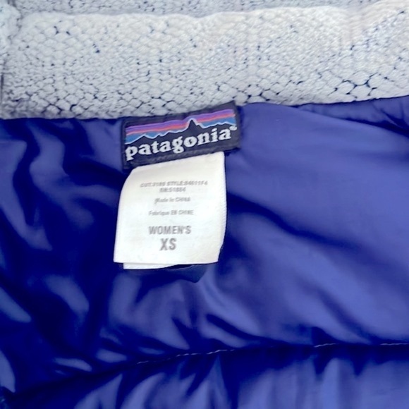 PATAGONIA l Purple Puffer Goose Down Ski Winter Jacket with Bag XS - Picture 4 of 16